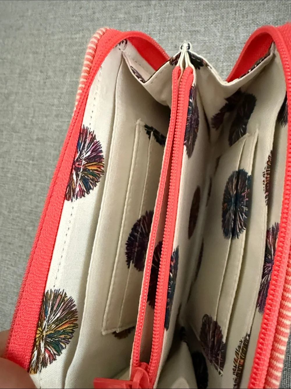 Vera Bradley Embroidered Cactus Wristlet Wallet in Black Denim